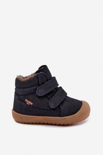 Botas de inverno em couro para crianças Froddo G2110138 azul escuro 2