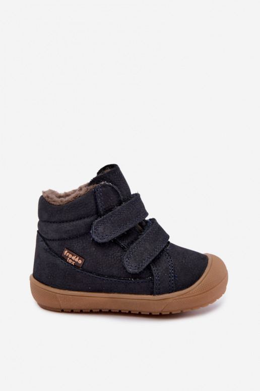Botas de inverno em couro para crianças Froddo G2110138 azul escuro