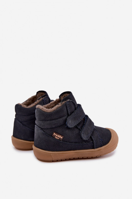Botas de inverno em couro para crianças Froddo G2110138 azul escuro