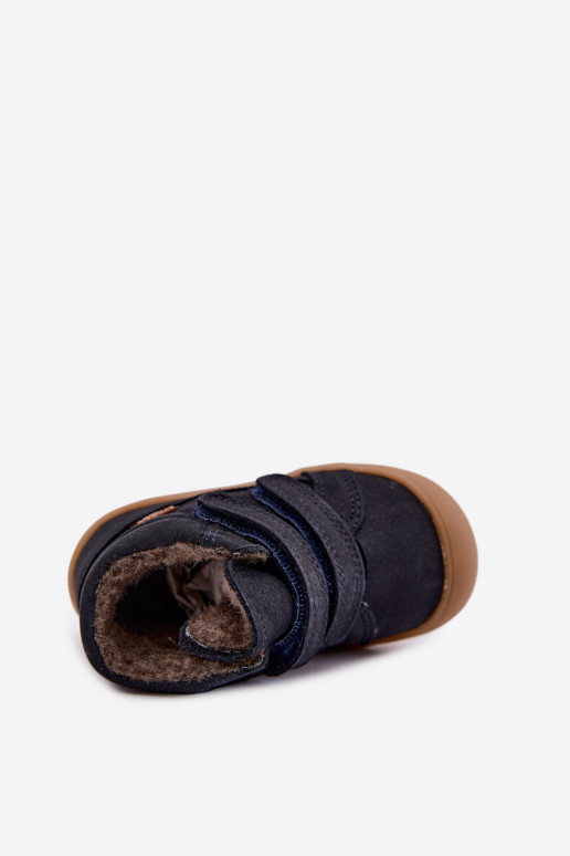 Botas de inverno em couro para crianças Froddo G2110138 azul escuro