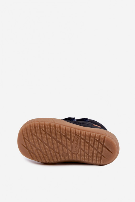 Botas de inverno em couro para crianças Froddo G2110138 azul escuro