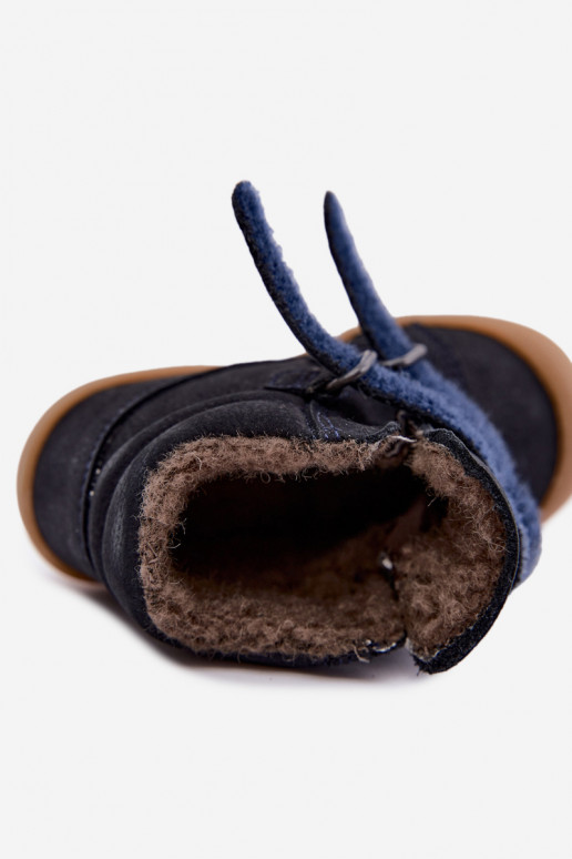 Botas de inverno em couro para crianças Froddo G2110138 azul escuro