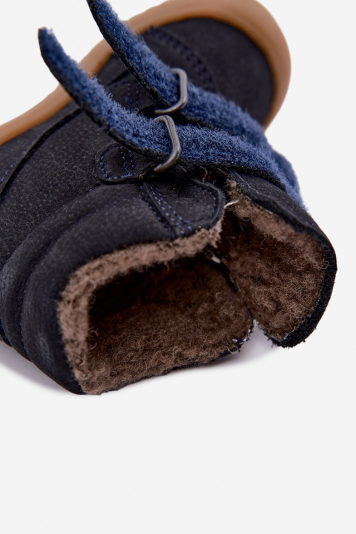 Botas de inverno em couro para crianças Froddo G2110138 azul escuro