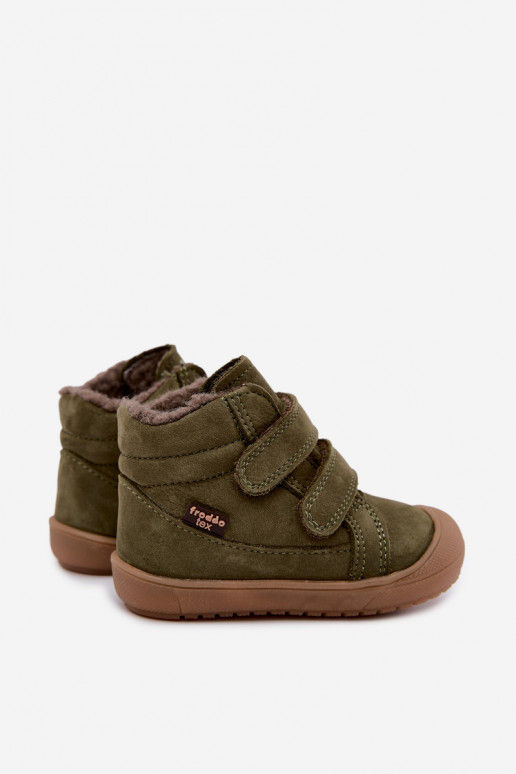 Botas de inverno em couro para crianças Froddo G2110138 verdes
