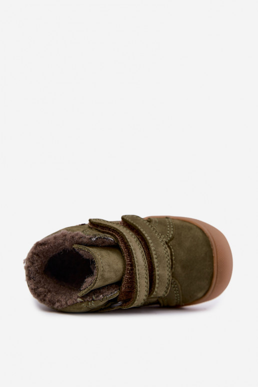 Botas de inverno em couro para crianças Froddo G2110138 verdes