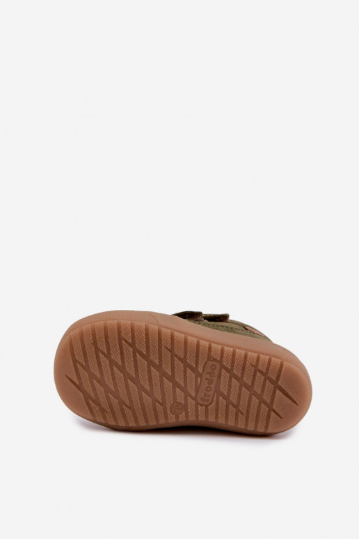 Botas de inverno em couro para crianças Froddo G2110138 verdes