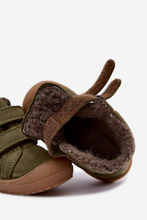 Botas de inverno em couro para crianças Froddo G2110138 verdes
