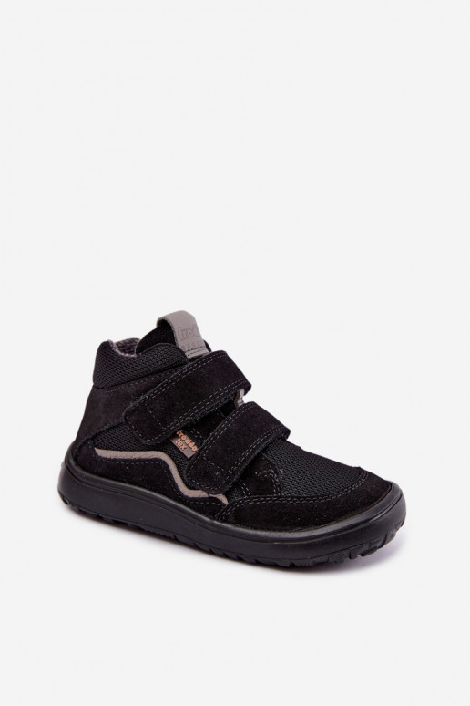 Calçado em camurça para crianças Barefoot Froddo G3110266-20 preto