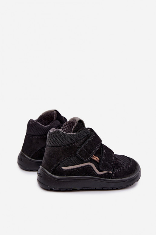 Calçado em camurça para crianças Barefoot Froddo G3110266-20 preto