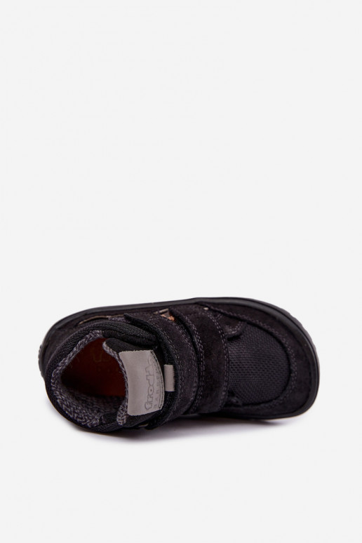 Calçado em camurça para crianças Barefoot Froddo G3110266-20 preto