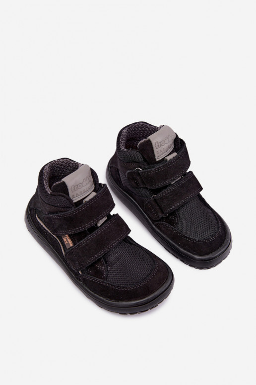 Calçado em camurça para crianças Barefoot Froddo G3110266-20 preto