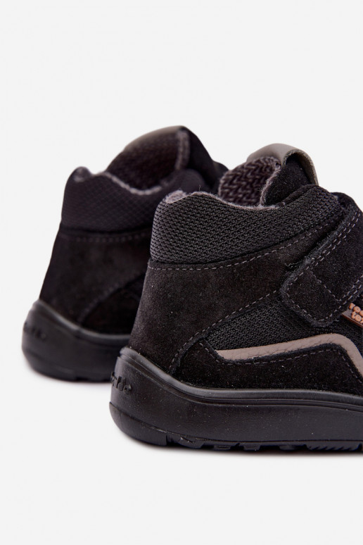 Calçado em camurça para crianças Barefoot Froddo G3110266-20 preto