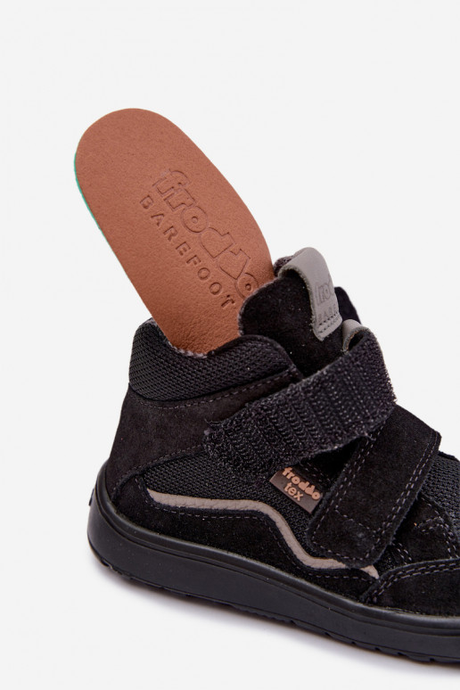 Calçado em camurça para crianças Barefoot Froddo G3110266-20 preto