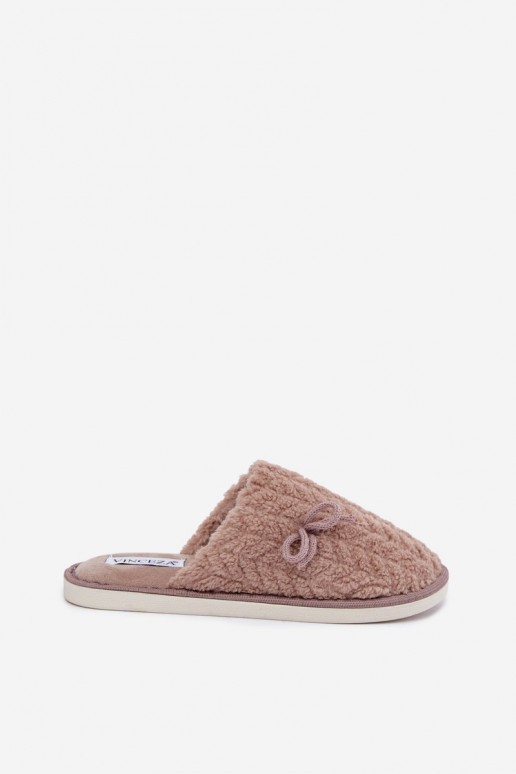 Chinelos femininos Vinceza 105109 cor areia