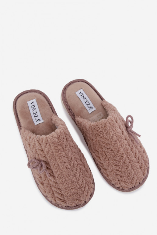 Chinelos femininos Vinceza 105109 cor areia