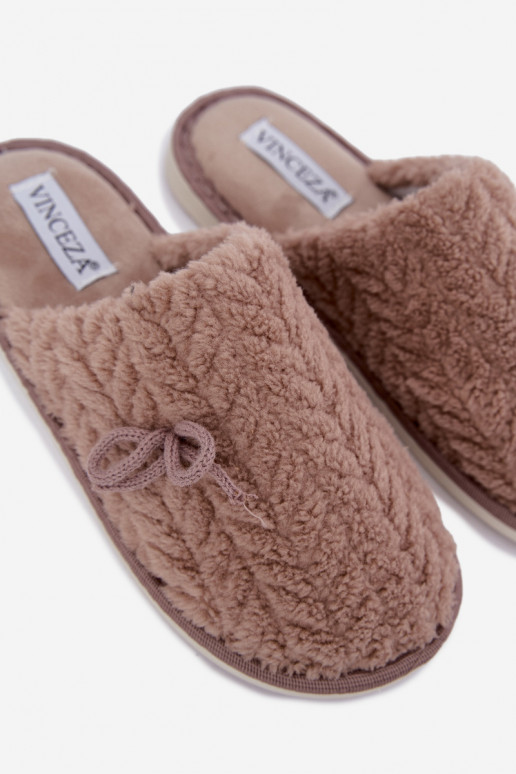 Chinelos femininos Vinceza 105109 cor areia