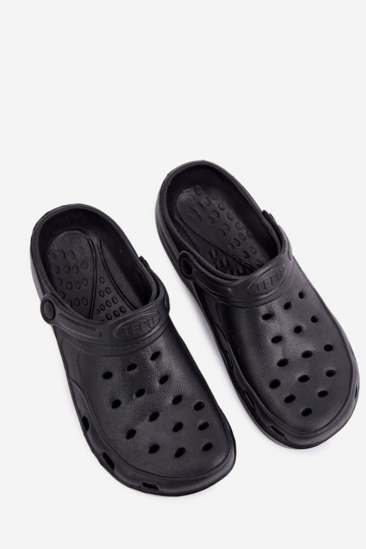 Chinelos leves para homens pretos Adriah