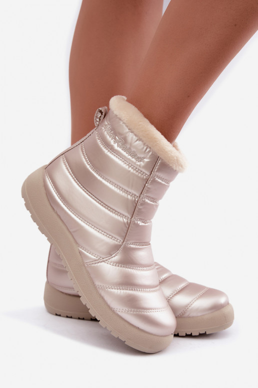 Botins femininos isolados na cor areia Mezyss