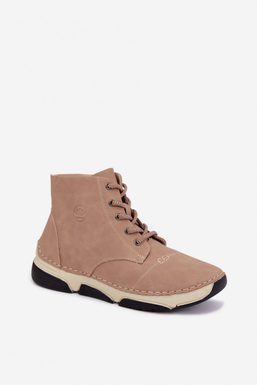 Botins femininos isolados, cor areia Lerissa