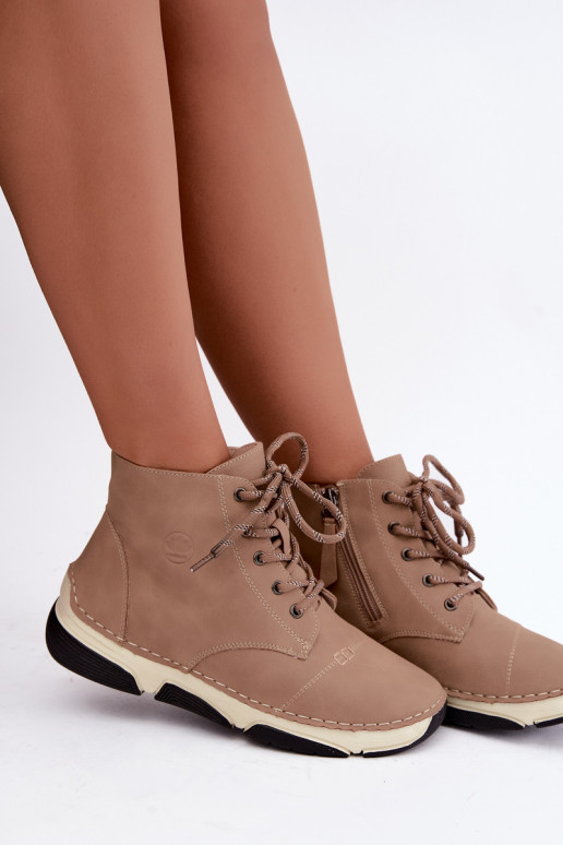 Botins femininos isolados, cor areia Lerissa