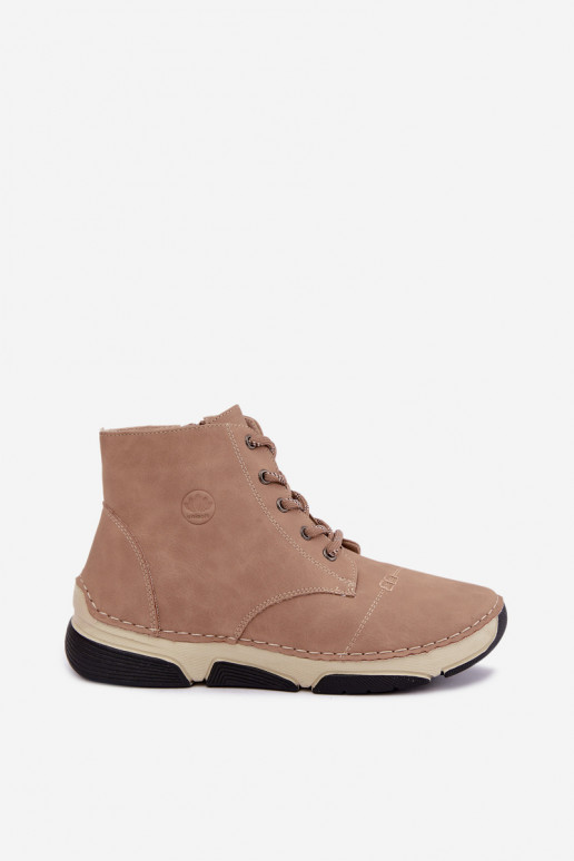 Botins femininos isolados, cor areia Lerissa