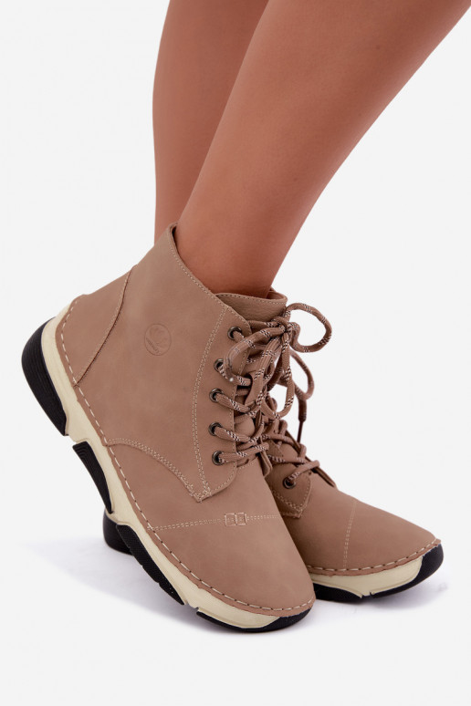 Botins femininos isolados, cor areia Lerissa