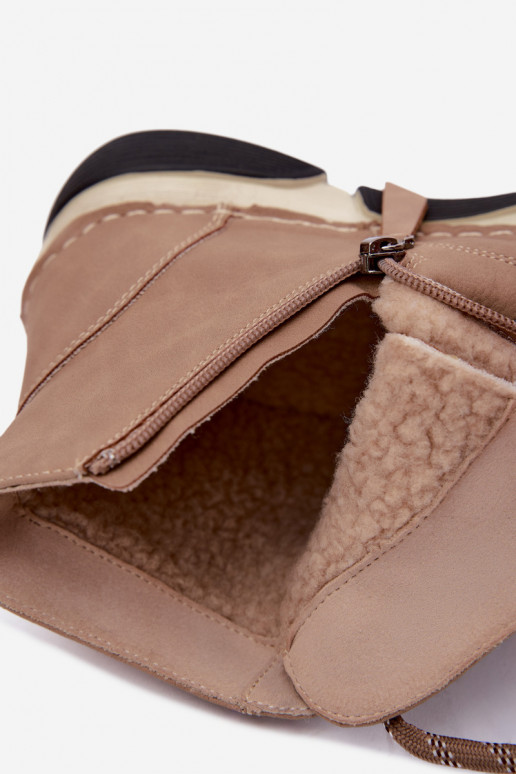 Botins femininos isolados, cor areia Lerissa