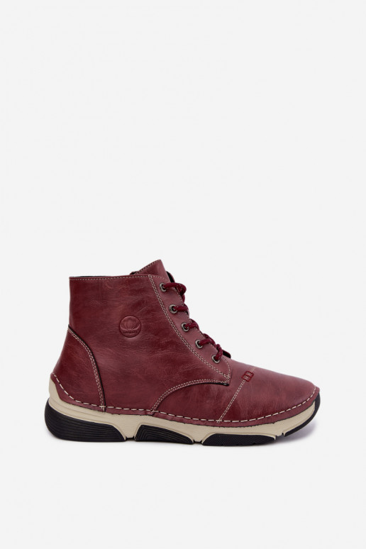 Botins femininos isolados, cor bordô Lerissa