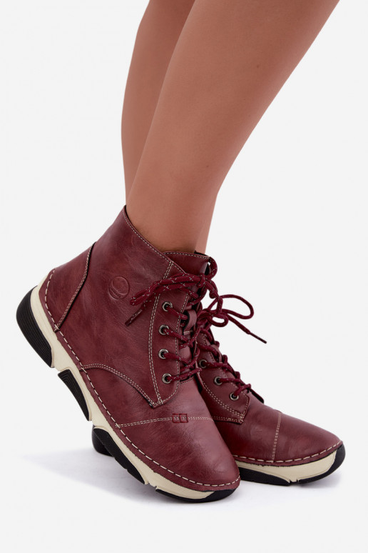 Botins femininos isolados, cor bordô Lerissa