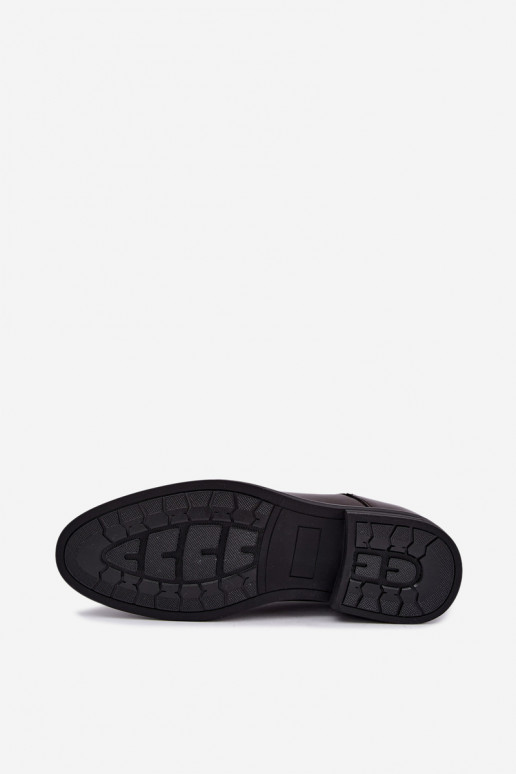 Sapatos elegantes masculinos, castanho escuro Calven
