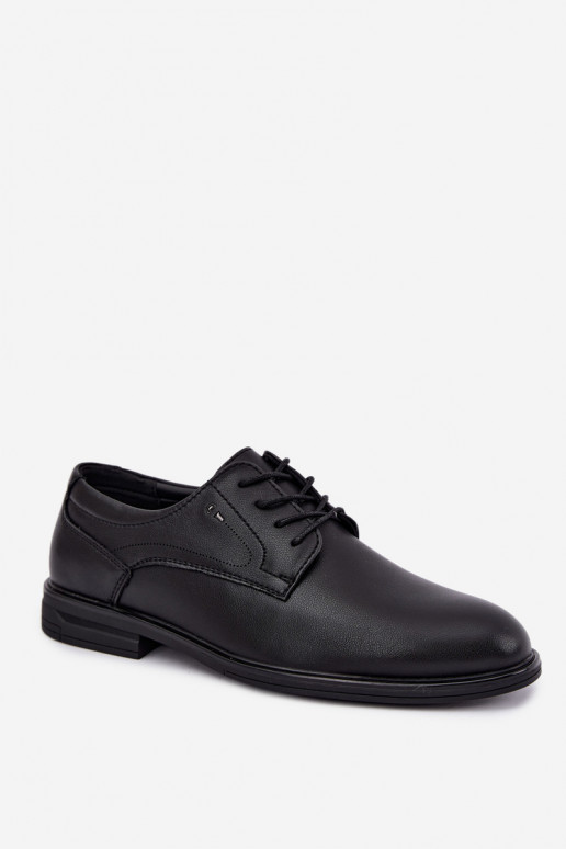 Sapatos elegantes masculinos, pretos Calven