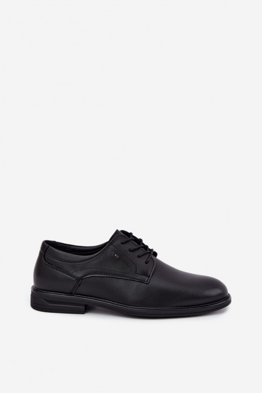 Sapatos elegantes masculinos, pretos Calven