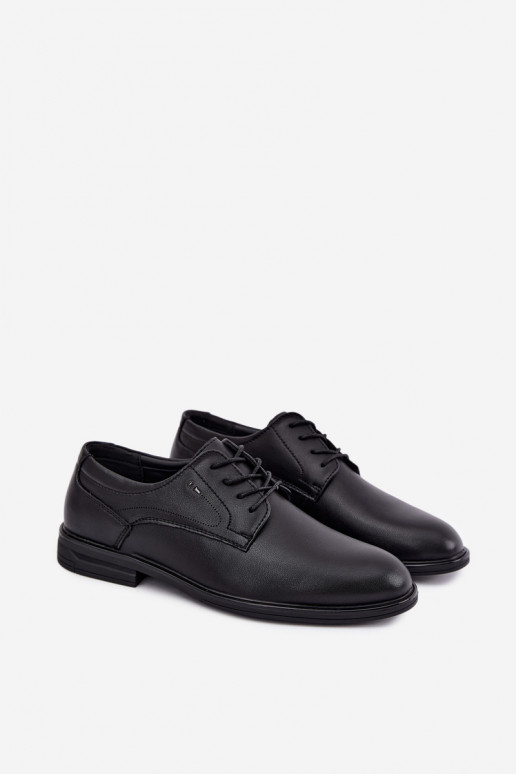 Sapatos elegantes masculinos, pretos Calven