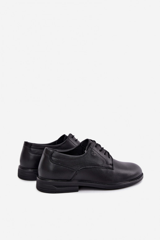 Sapatos elegantes masculinos, pretos Calven