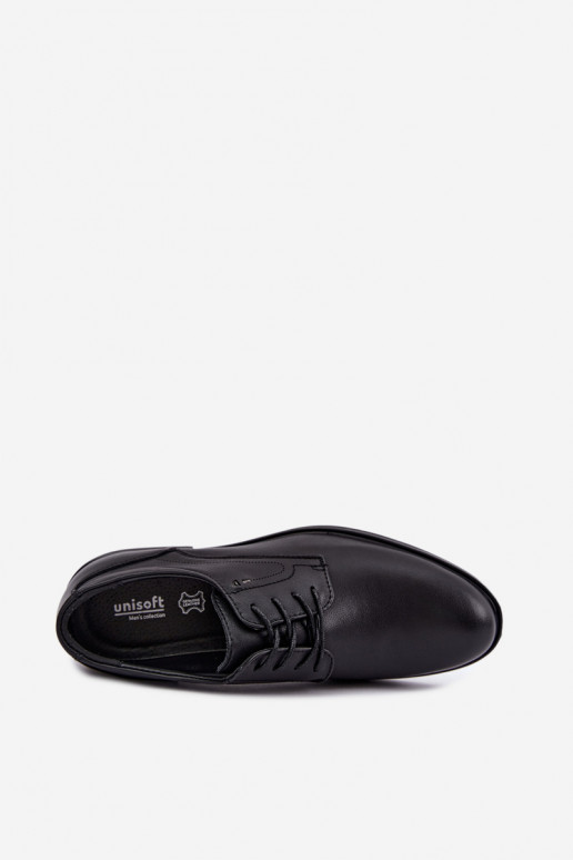 Sapatos elegantes masculinos, pretos Calven