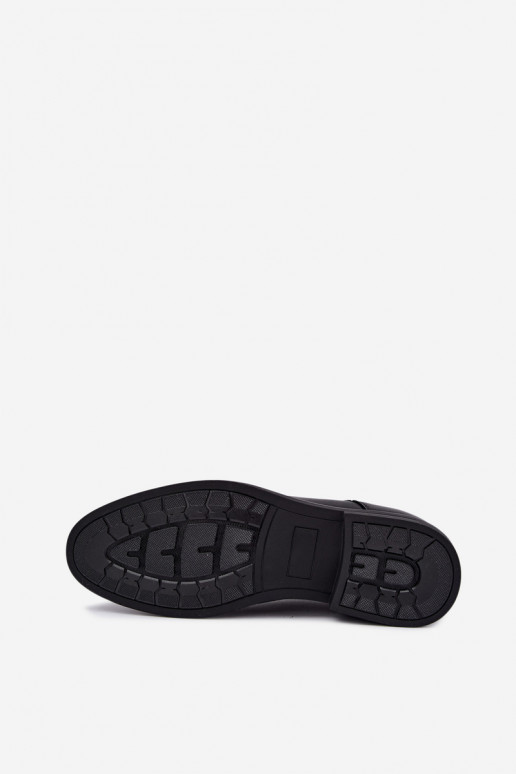 Sapatos elegantes masculinos, pretos Calven