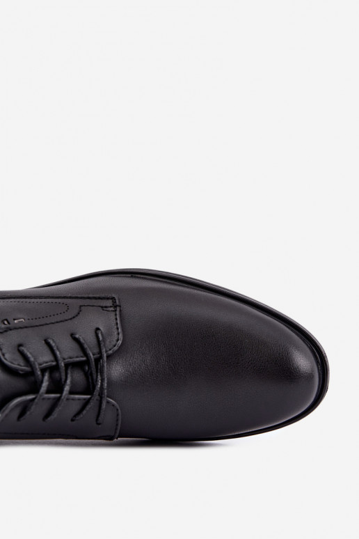 Sapatos elegantes masculinos, pretos Calven