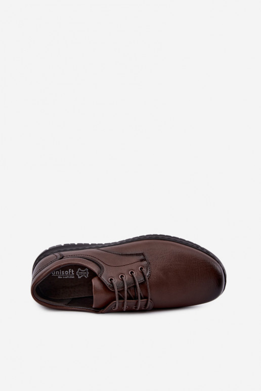 Sapatos masculinos castanho escuro Varell