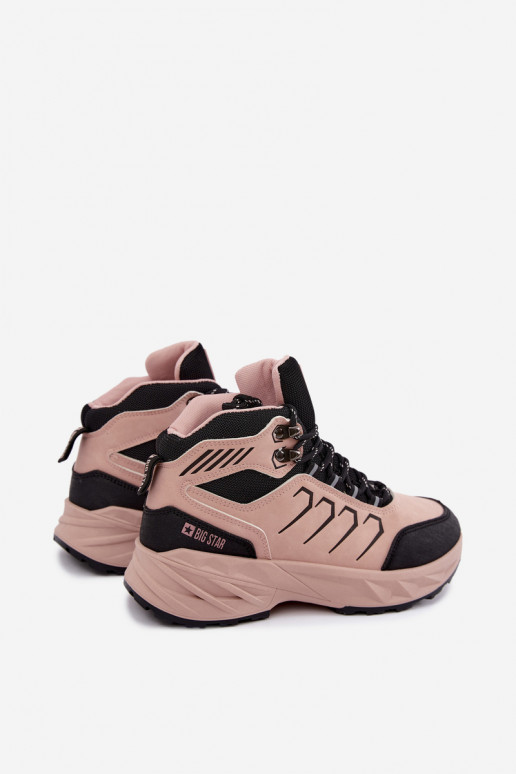Botas de caminhada femininas Big Star UU274806 cor rosa
