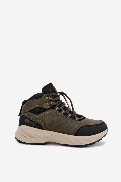 Botas de caminhada femininas Big Star UU274804 cor caqui