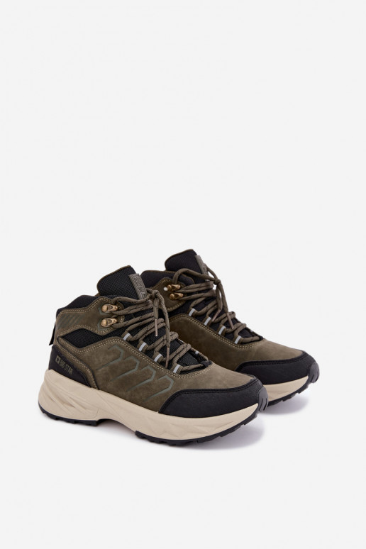 Botas de caminhada femininas Big Star UU274804 cor caqui