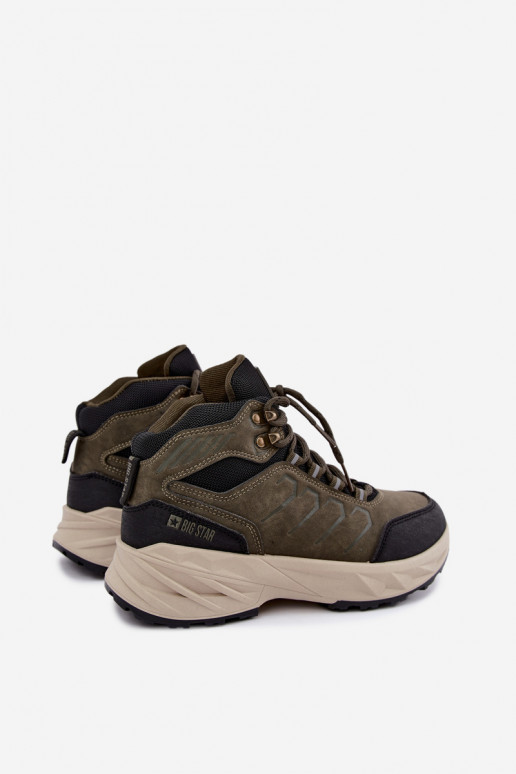 Botas de caminhada femininas Big Star UU274804 cor caqui