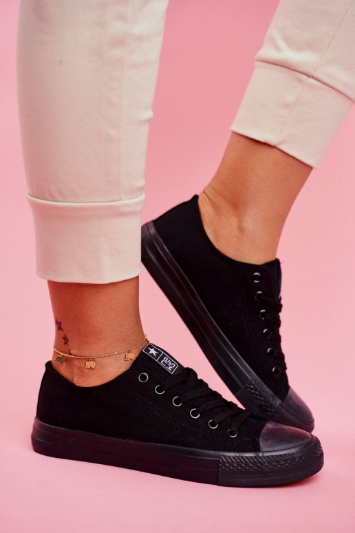 Sapatos casuais clássicos pretos para mulher Ecoma