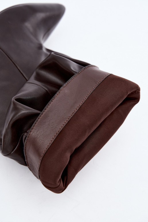 Um modelo atraente Botas femininas Typu Slouchy com salto CzekoladoParae Gelra