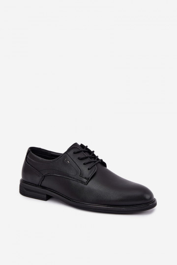 Sapatos elegantes masculinos, pretos Calven