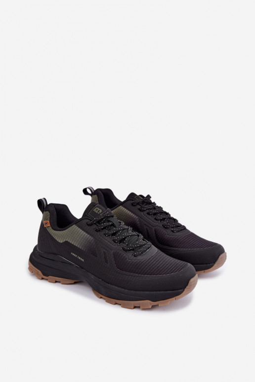 Calçado desportivo masculino Trekas verde-preto CarroĮ