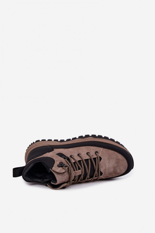 Botas isoladas de camurça para homem Big Star UU174247 bege