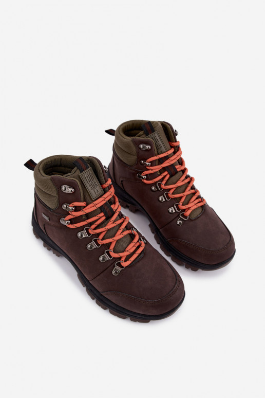 Botas de caminhada para homem Big Star UU174195 HI-Poly System castanho escuro