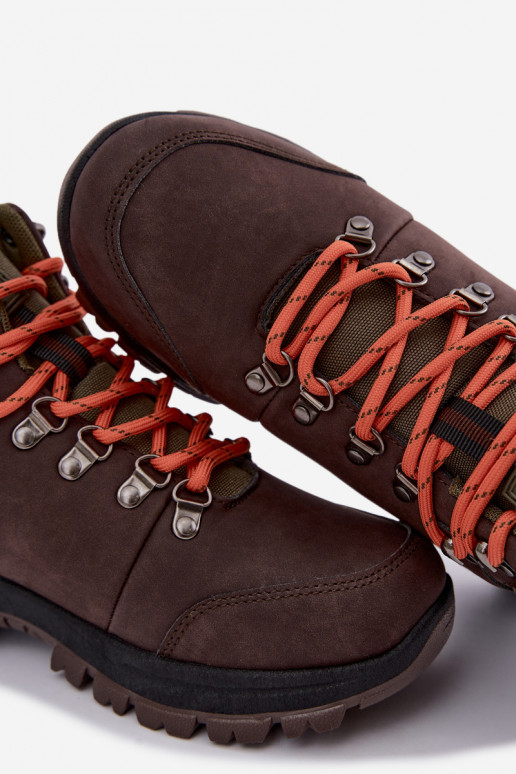 Botas de caminhada para homem Big Star UU174195 HI-Poly System castanho escuro