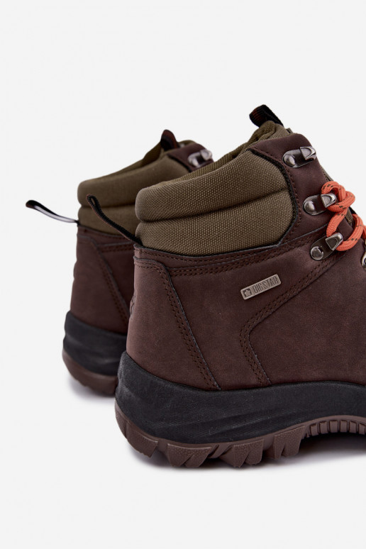 Botas de caminhada para homem Big Star UU174195 HI-Poly System castanho escuro